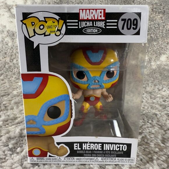 Funko Other - Funko Pop! Marvel Lucha Libre El Heroe Invicto Iron Man Vinyl Figure #709